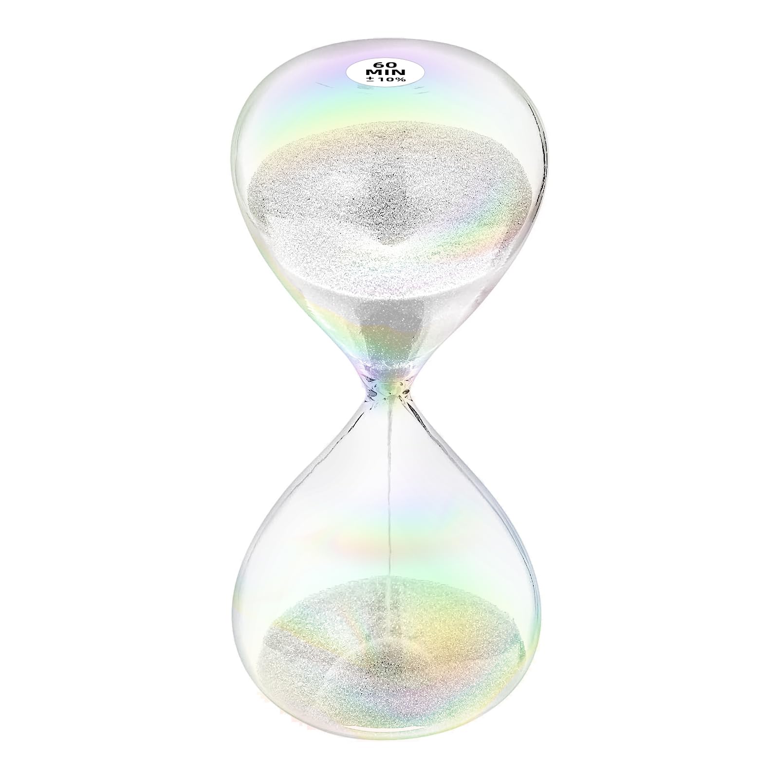 Hourglass 60 Minute Sand Timer Clock with White Color Sand, Large Sand Watch 60 Min