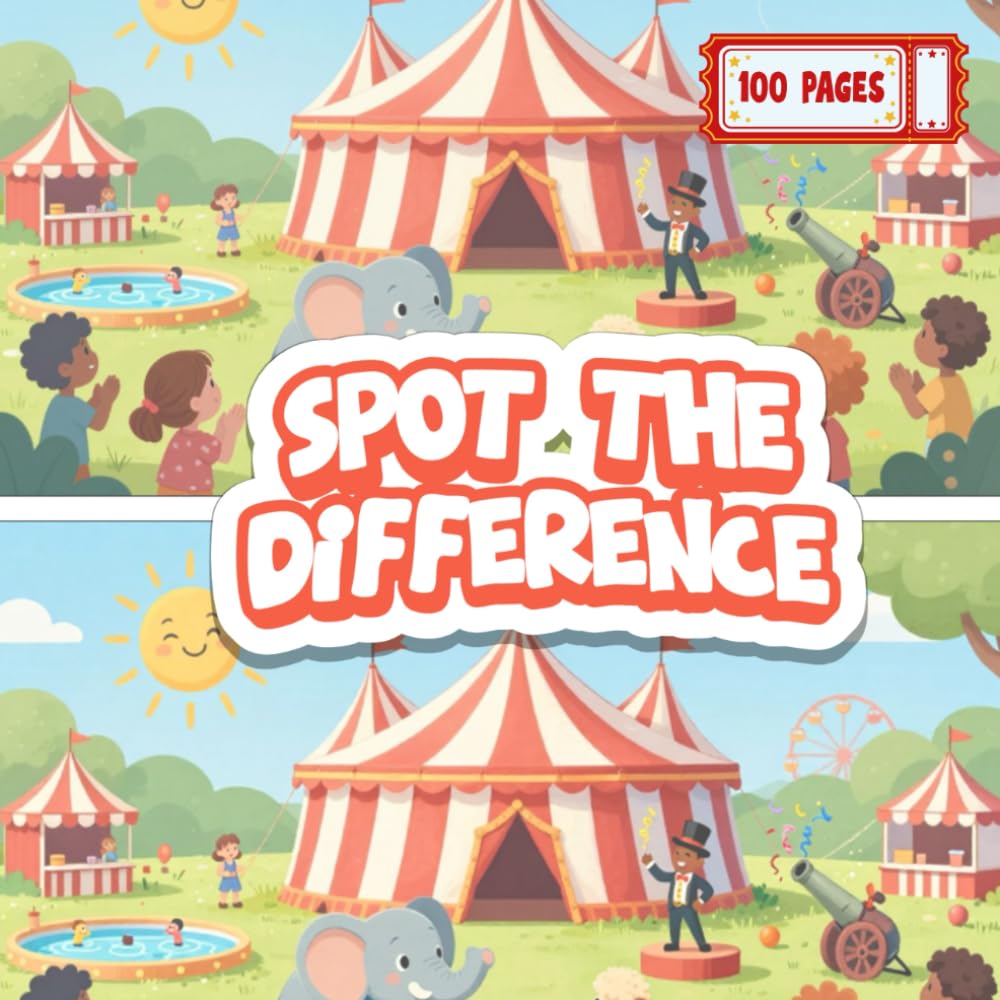 100 Spot the Difference Adventures for Kids: 100 Fun Picture Puzzles with Animals & Mythical Creatures