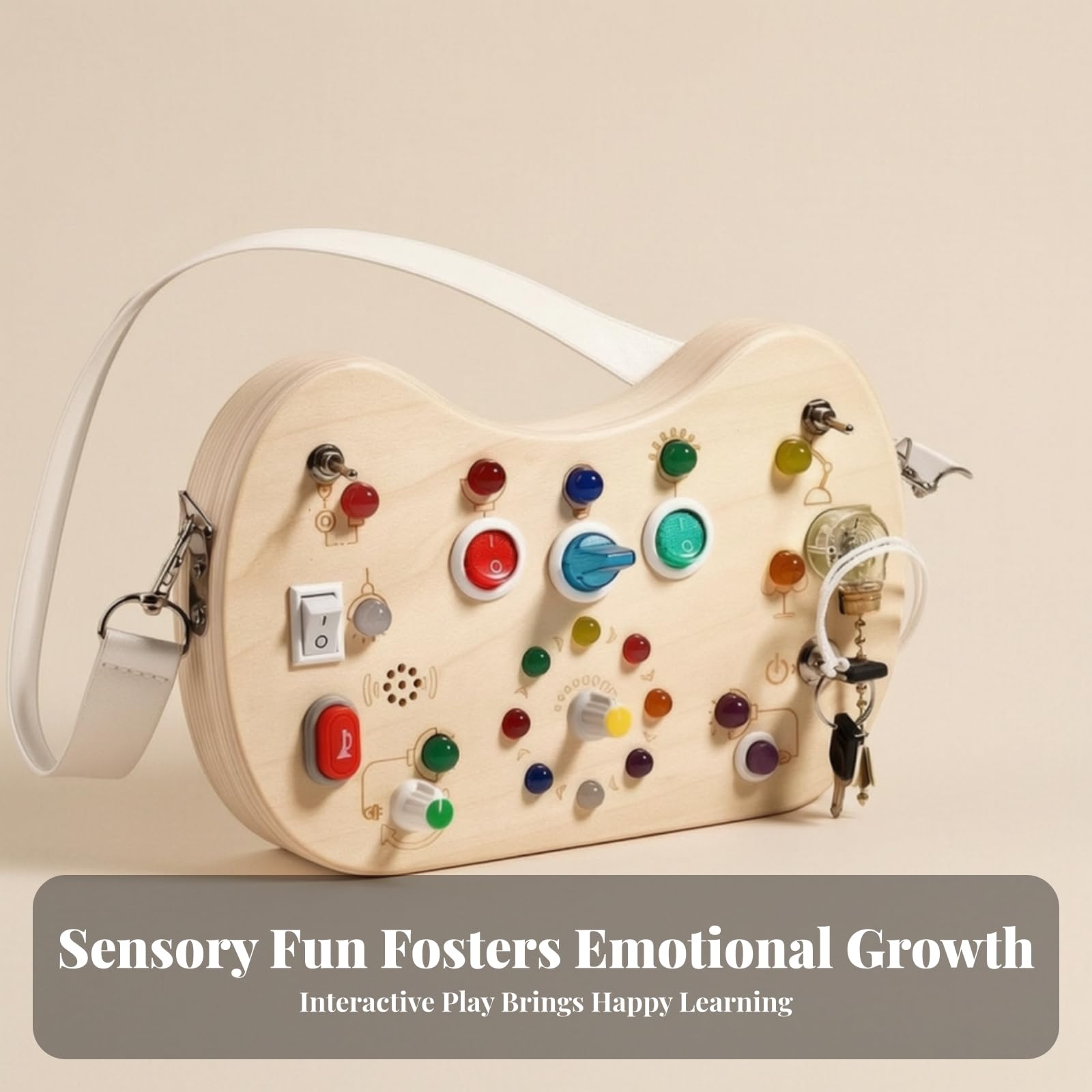 Busy Board Sensoriale Multiactività | Portatile, Giocattolo, per