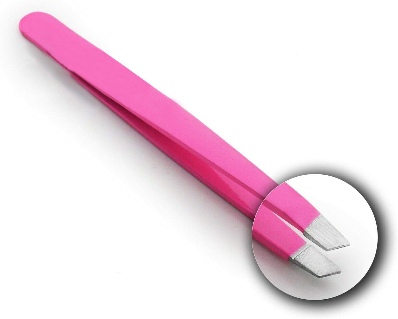 Jagshaving Slant Tip Tweezers | 100% Handmade | Surgical Grade Stainless Steel | Professional Precision Eyebrow and Hair Remover | tweezers for ingrown hair