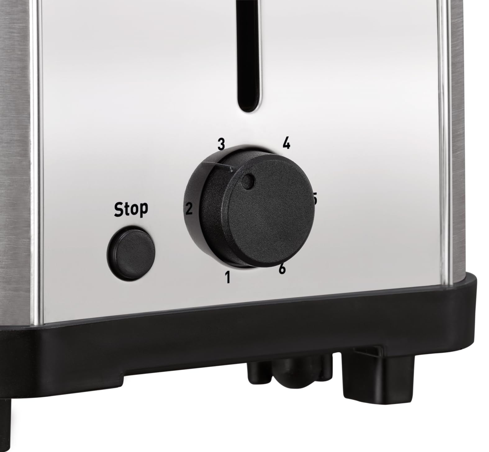Moulinex Classic, Tostador Acero Inoxidable, 2 Ranuras largas y anchas, 1400 W, 6 Posiciones Tostado, Función Stop, Bandeja Recogemigas, para Todo Tipo de Pan normal, molde, artesano, LS330D