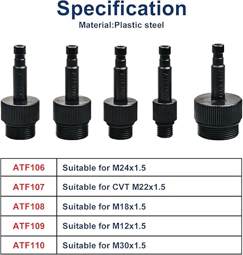 Miniatura 5 de Prokomon Herramienta de bomba de transferencia de fluidos de 3 litros con 13 adaptadores ATF, bomba de fluido de transmisión para sistema de llenado