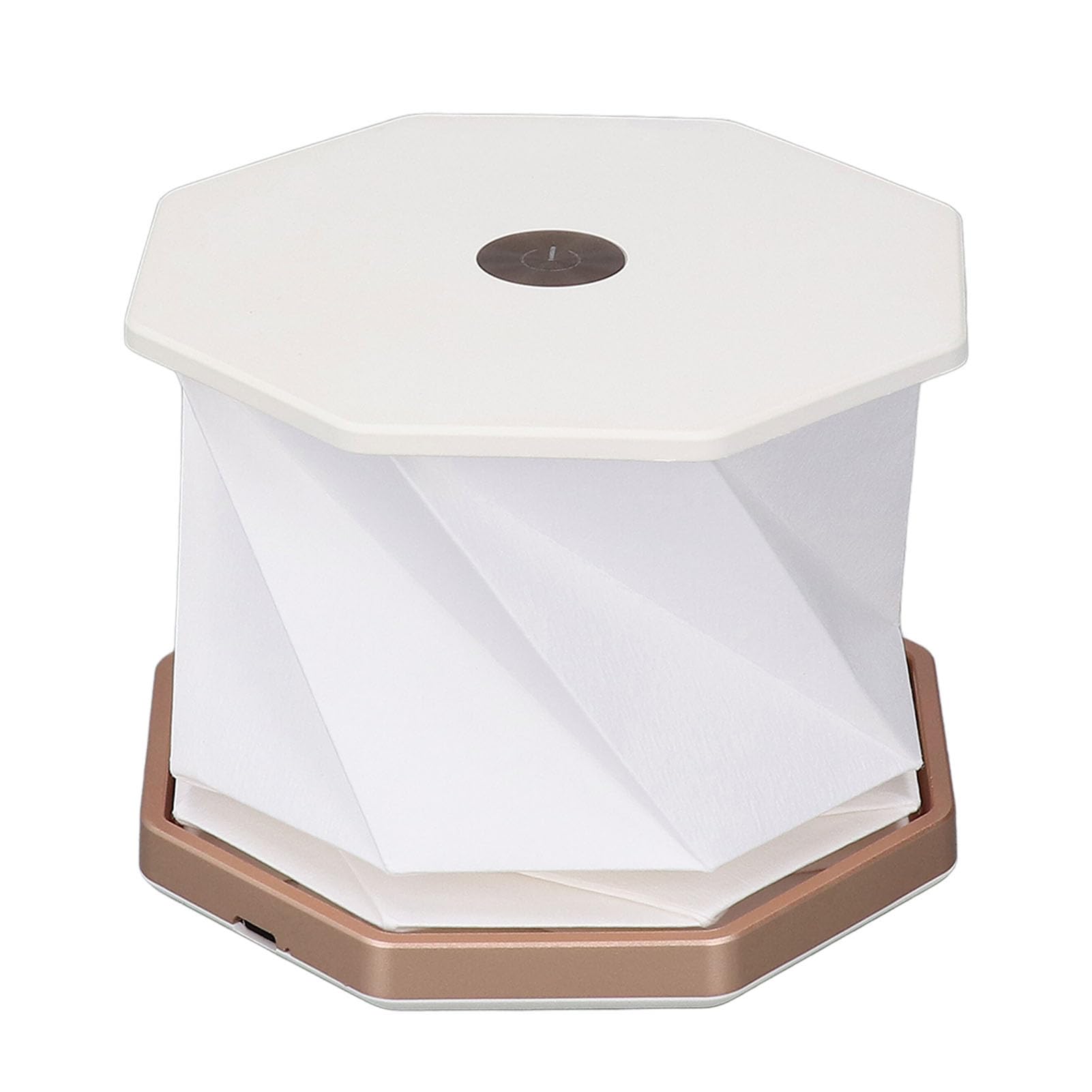 YUKERMARB Bedside Table Lamp, Paper Foldable Stepless Dimmable Rechargeable Battery Powered Touch Night Light for Bedroom Living Room
