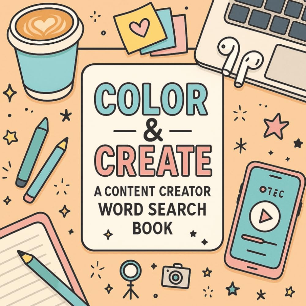 Color and Create: A Content Creator Word Search Book