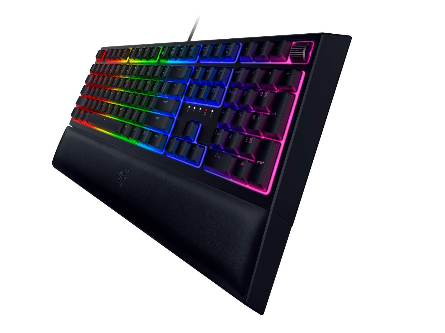 Razer Ornata V2 - Teclado para Juegos (Teclado Gaming de Membrana mecánica, Control Giratorio Digital Multifuncional y Teclas Multimedia y programables) - Teclado QWERTY Español