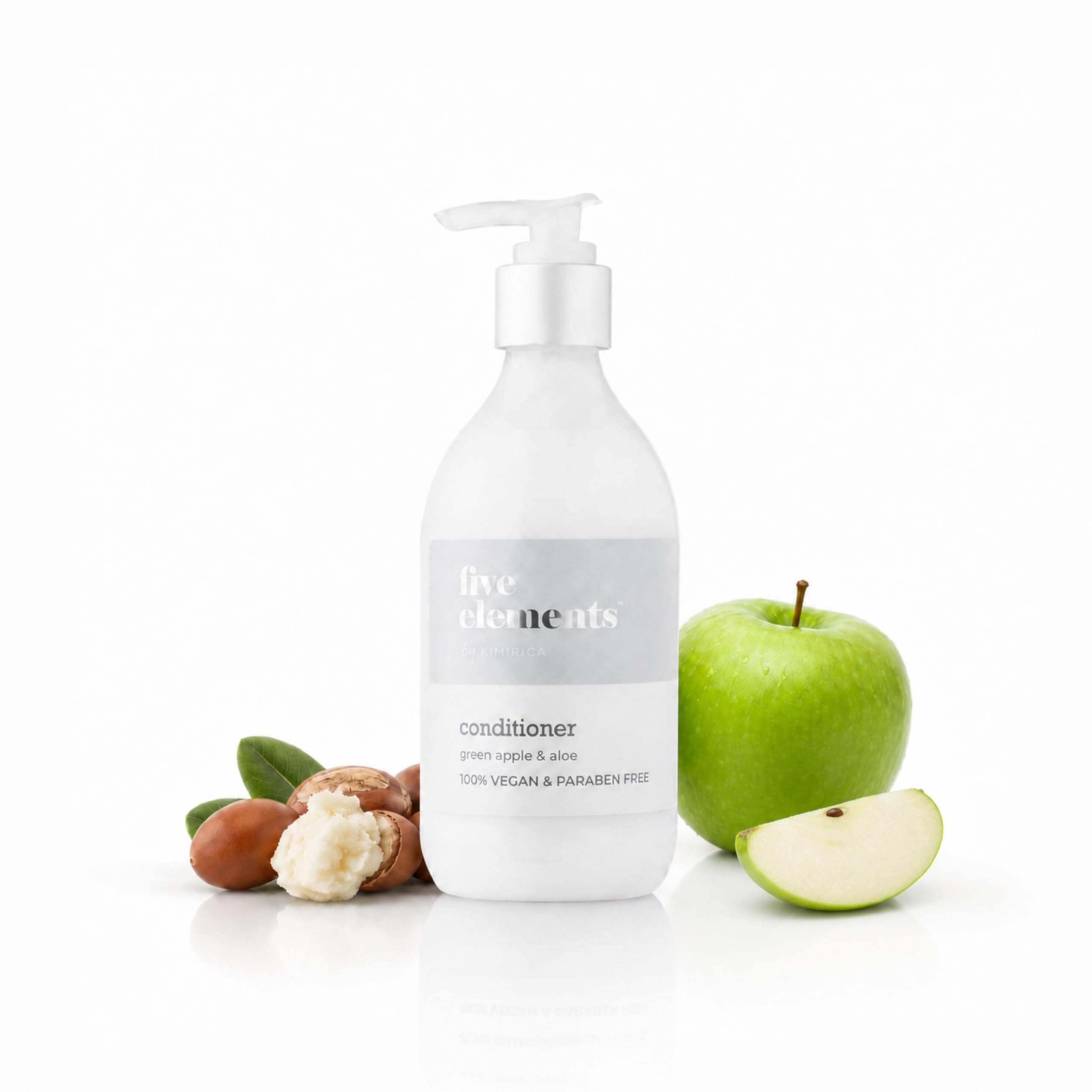 Kimirica Five Elements Green Apple & Aloe Hair Conditioner made with Naturally Derived Extracts for All Hair Types, 100% Vegan, Paraben and SLS Free, 300ml-image-8
