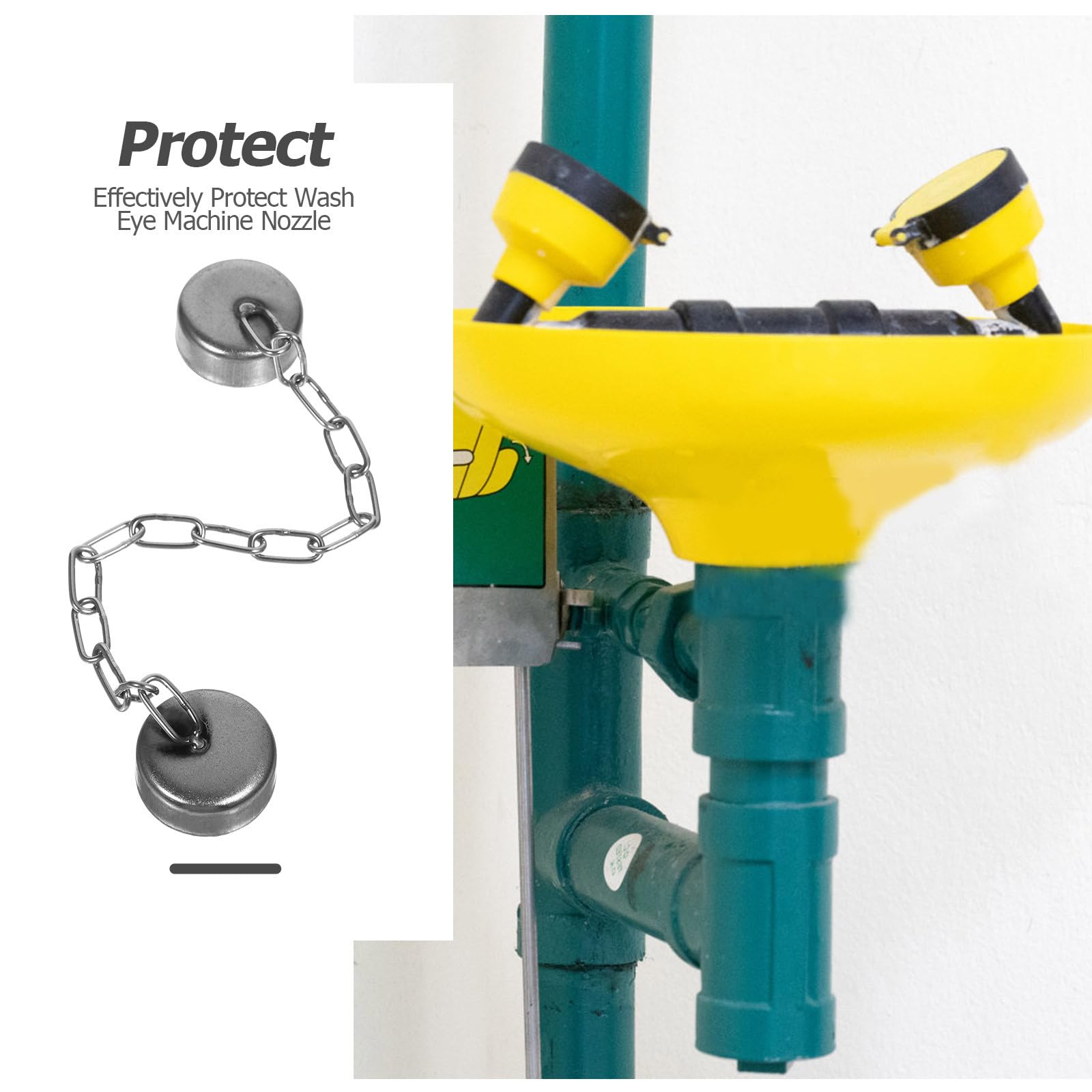 ULTECHNOVO Tappo Protezione Unità Lavaocchi Copri Attrezzatura Lavaggio Occhi Accessorio Compatto