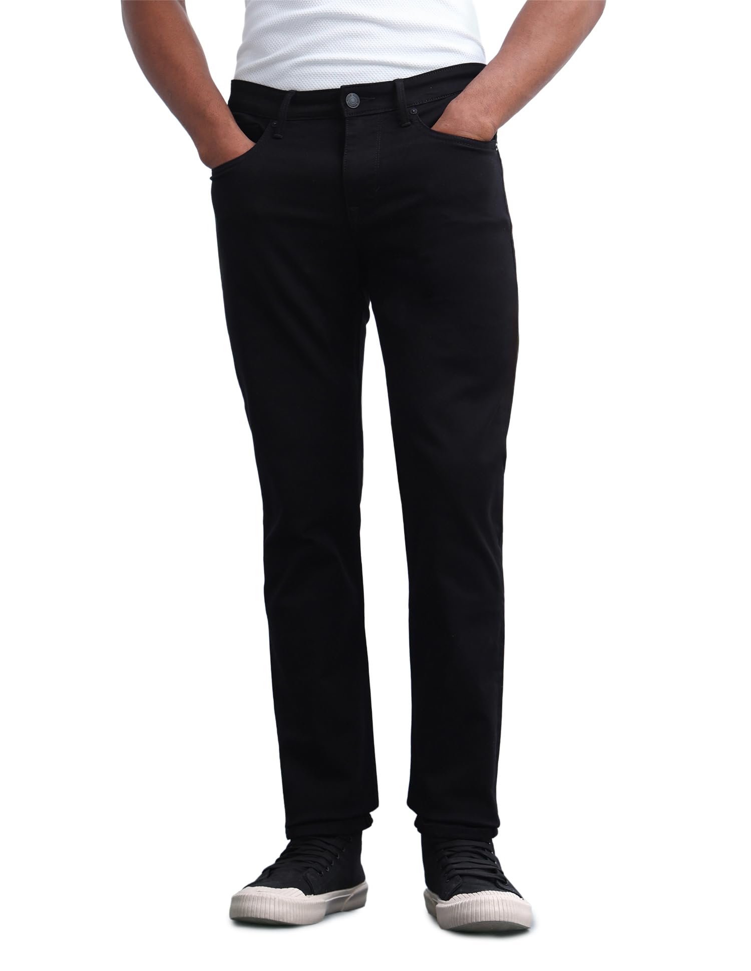 flying machine Men's Slim Straight Fit Jeans| Solid | Mid Rise | Stretchable | Jeans for Man-picture-20