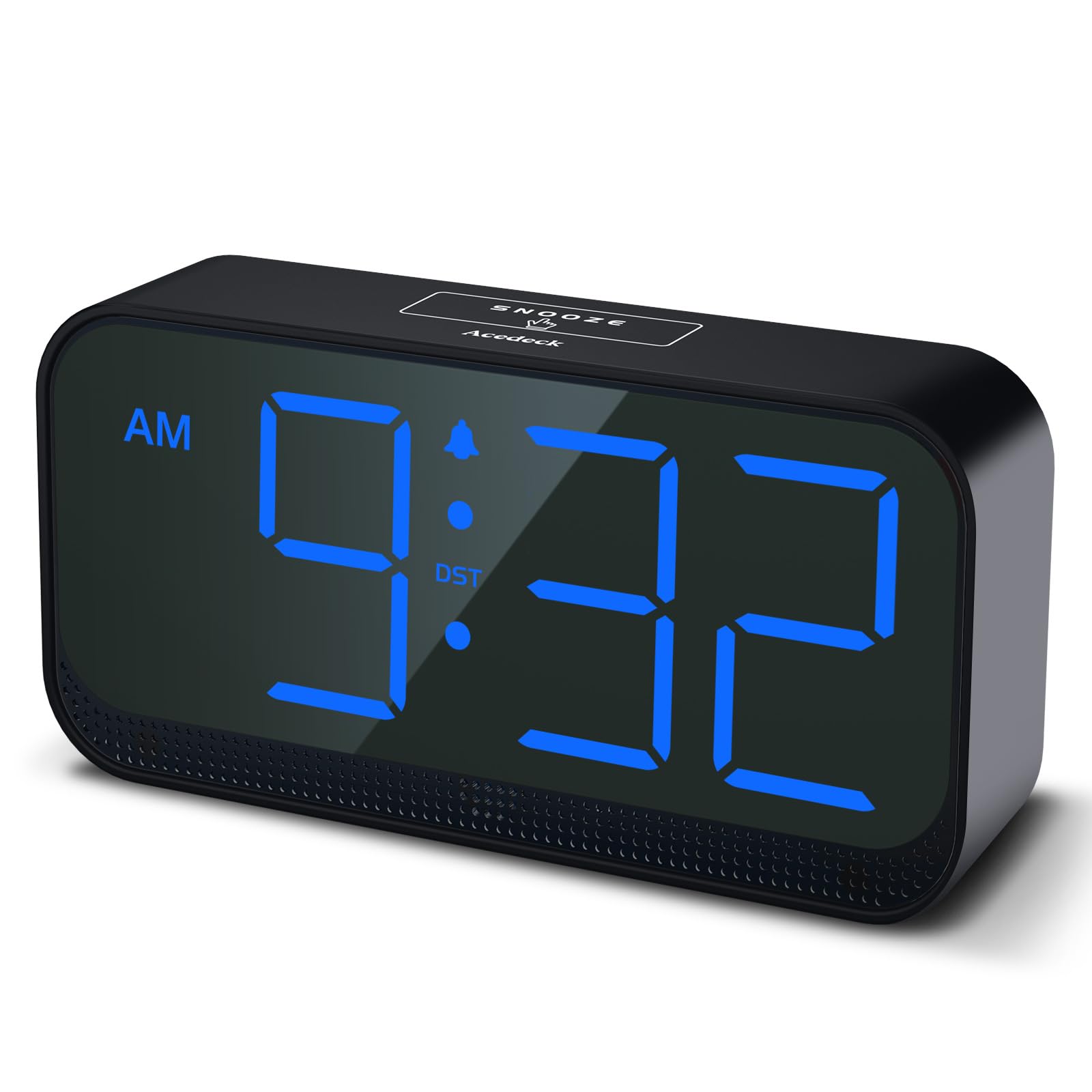 Acedeck Battery Operated Alarm Clock for Bedroom Travel with Large Numbers