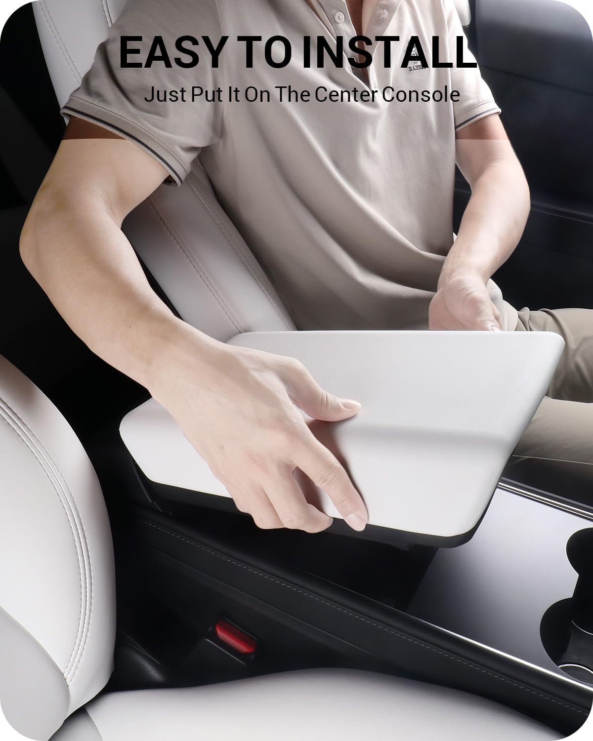 Tesla Model 3 Highland Armrest Cover 2024-2025 - TPE Protection Against Scratches & Spills