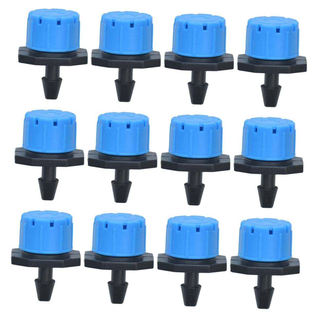 HEMOTON Irrigation Dripper Set 100pcs 8 Holes Garden Soaker Hose Drip Emitters for Drip Irrigation System