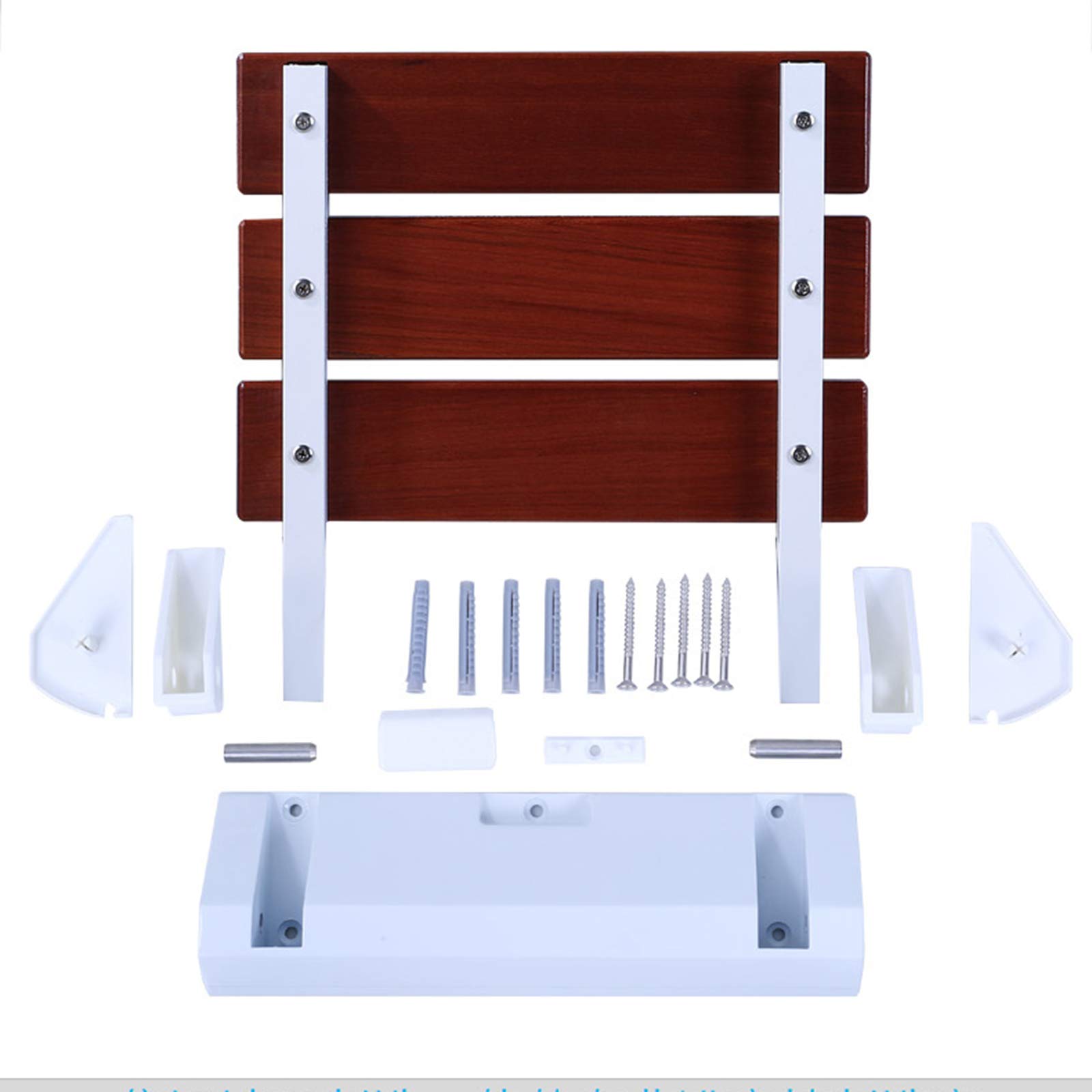 Asiento de Ducha Abatible Silla para Ducha Plegable Montado en la Pared para Personas Mujeres Embarazadas, Mayores o Lesionadas