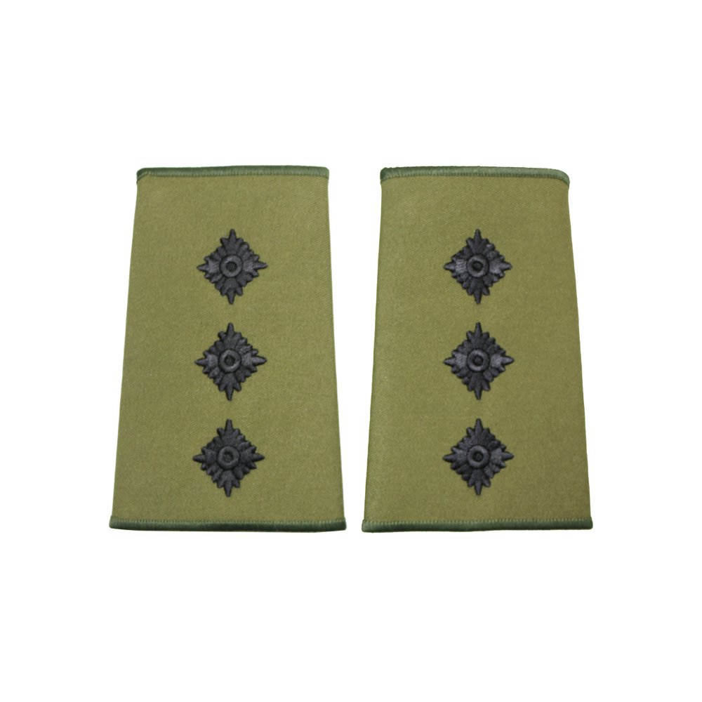 Epic Militaria British Army Olive Green Rank Slides (Captain)