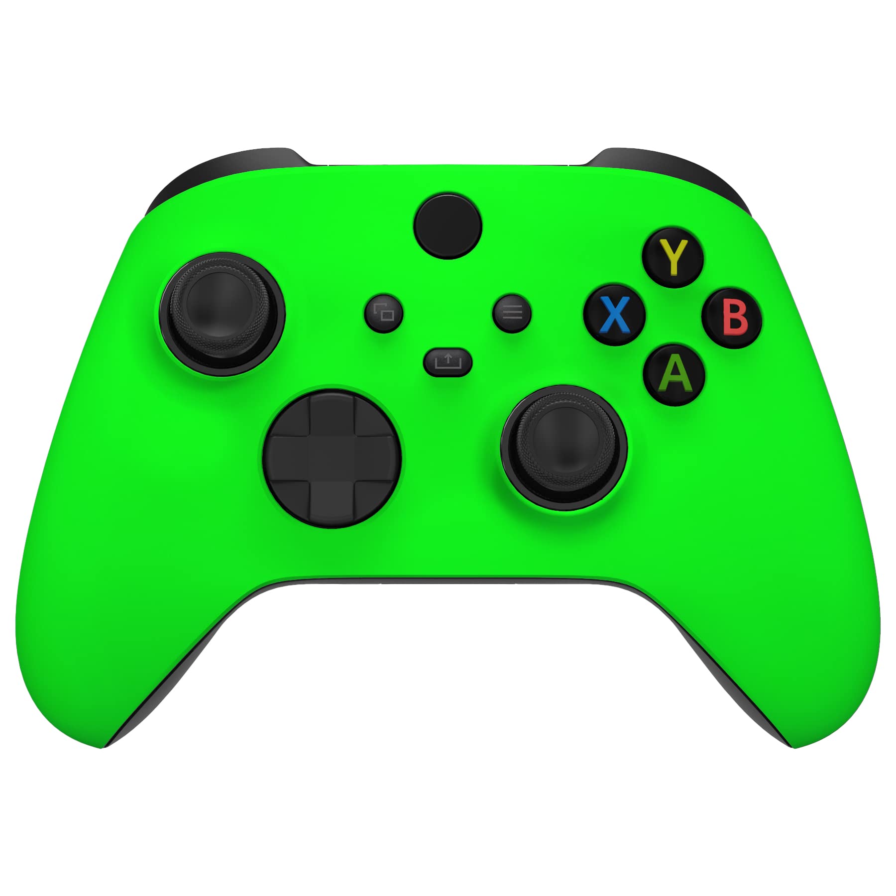 eXtremeRate Cover Custodia Magnetica per Xbox Series X S Controller,FaceMag Copertura Scocca Anteriore Anelli Accessori Ricambio per Xbox Series X S Joystick Model 1914-Verde Fluorescente
