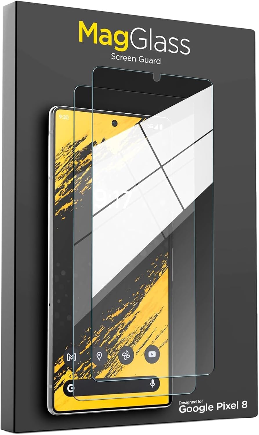 magglass (2 Pack) for Google Pixel 8 Screen Protector Fingerprint Sensor