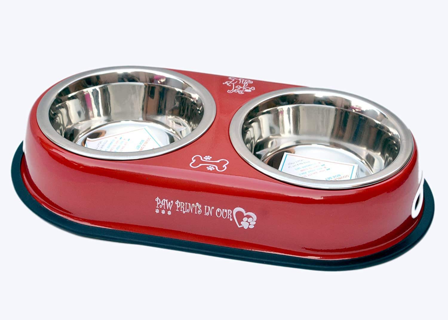 See full amazon price history chart for D&C PAWS Stainless Steel Double Dinner Dog and Cat Food Bowls with Anti Slip Mat (Color Army Green, Blue, Red, 2x400 ml) D&C PAWS Stainless Steel Double Dinner Dog and Cat Food Bowls with Anti Slip Mat (Color Army Green, Blue, Red, 2x400 ml) (B08PHF24F3) Amazon Price History, Amazon Price Tracker