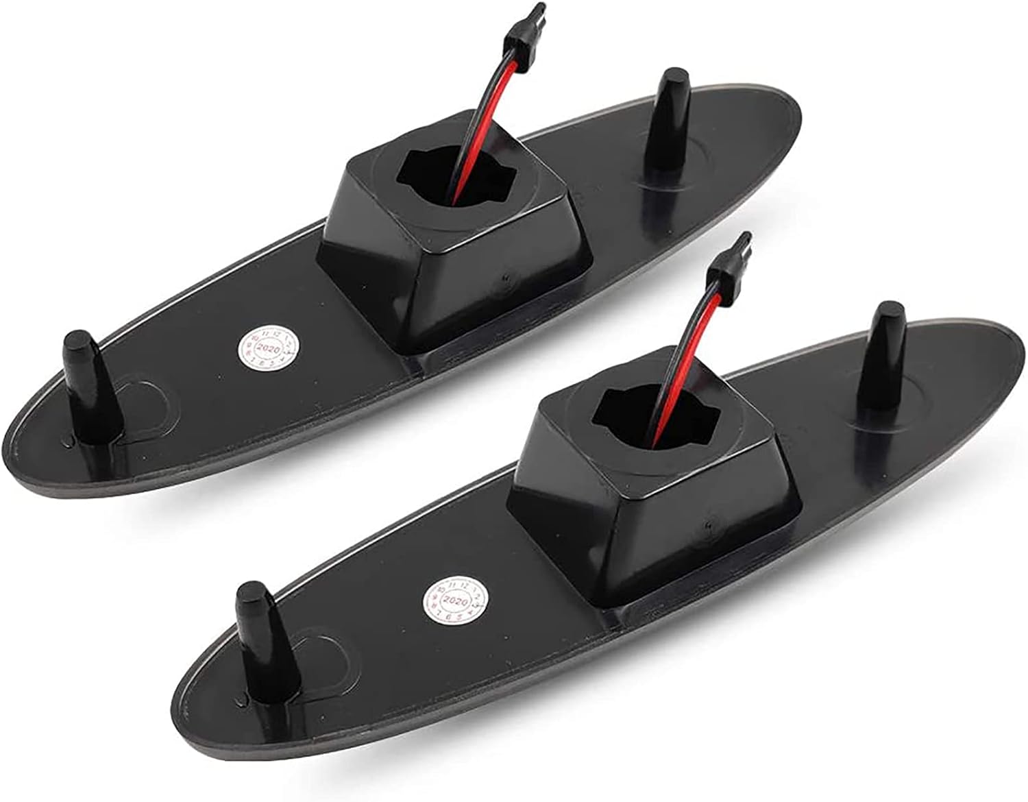 Xinctai LED Rear Fender Side Marker Light Turn Signal Lamp Compatible with Chevrolet Chevy Corvette C5 Z06 1997 1998 1999 2000 2001 2002 2003 2004 (Smoked Lens)