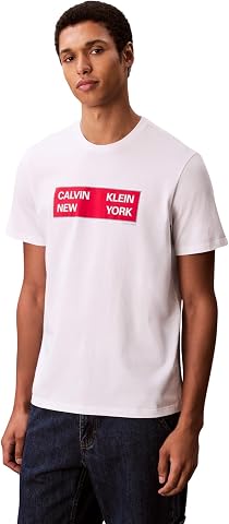 Calvin Klein SS 30S EU CKNY BOX GRAPHIC TEE T-shirt Erkek