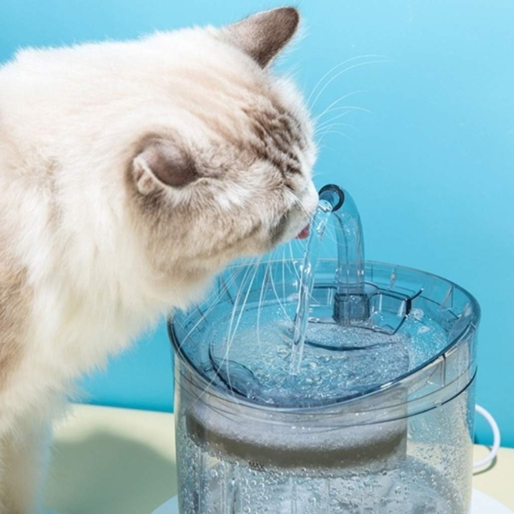 Smart Pet Transparent Drinking Fountain, Automatic Circulating Water Basin, Silent Design