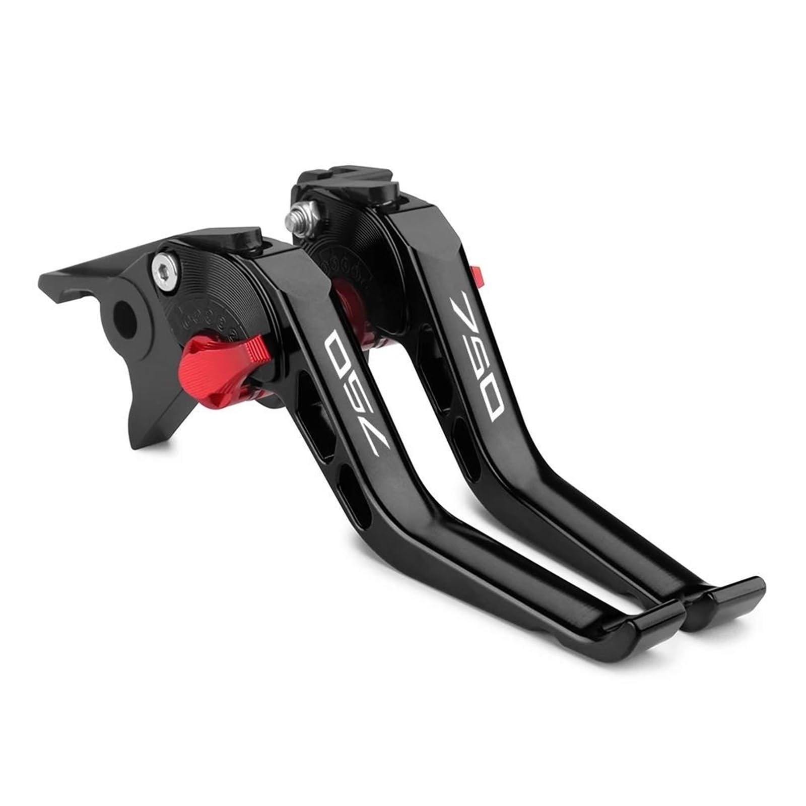 YADLIUASA for Kawasaki Z750 Z 750 2007-2012 for Z800 Z800E 2013-2017 Motorcycle Adjustable Short Brake Clutch Levers Brake Clutch Lever(750 Black red)