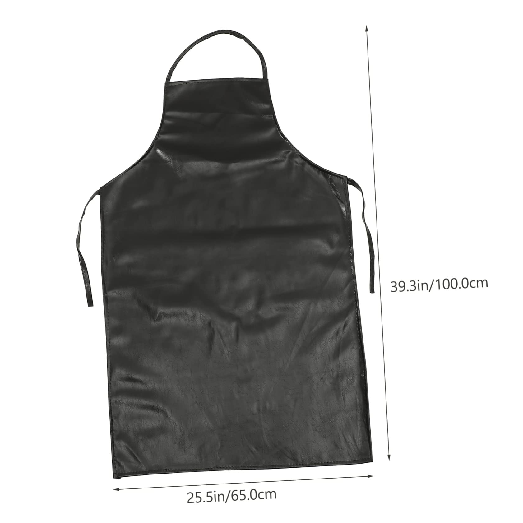 Unomor 2pcs Leather Apron Restaurant Supplies Dishwasher Apron Bbq Accessories Waterproof Aprons for Men Kitchen Aprons Welder Apron Butcher Aprons Apron for Kitchen Pu Leather Black