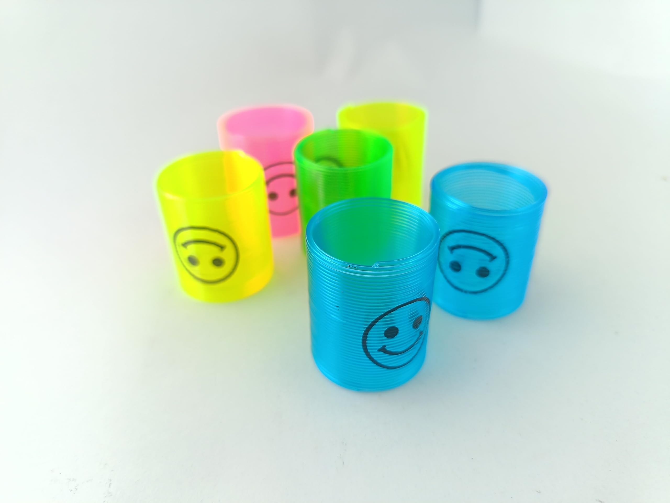 Smile Mini Rainbow Toy Springs Goodie Bag Filler, Stocking Stuffers, Bulk Gifts Kids(Pack of 24pcs)