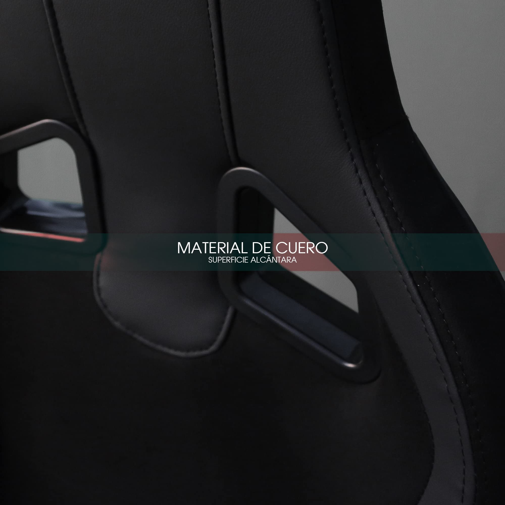 M MODAUTO Semibaquet Alcántara y cuero negro Adaptable para Coches.Ríeles Incluidos,Asiento Conductor,Asiento Deportivo. (N790R)