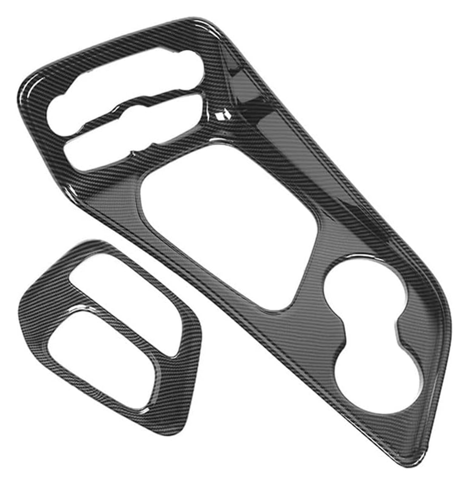 Carbon Fiber Interior Stickers for Dodge for Challenger 2015-2022 Car Center Console Gear Shift Decoration Panel Interior Mouldings(Carbon Fiber Look)
