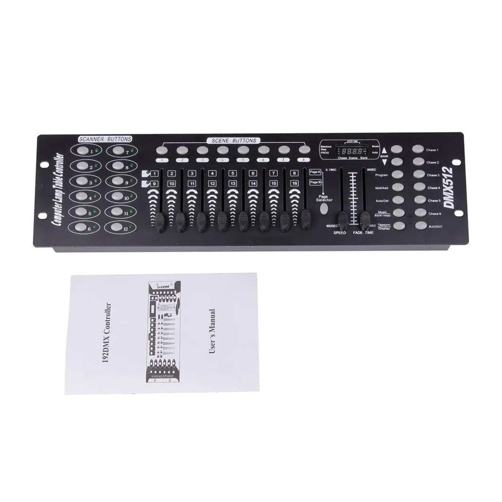 Kontroler DJ-ski, 192 Kontroler DMX Sprzęt DJ DMX 512 Konsola Oświetlenie sceniczne Sterowanie DJ-em Do reflektorów LED Par Moving Head Light