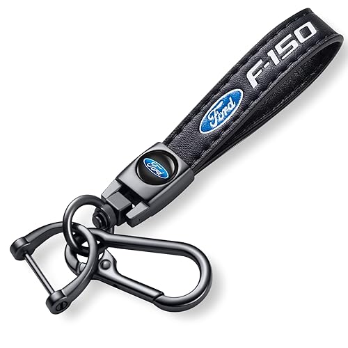 Genuine Leather Car Key Chain for Ford F150 F-150 Keychain