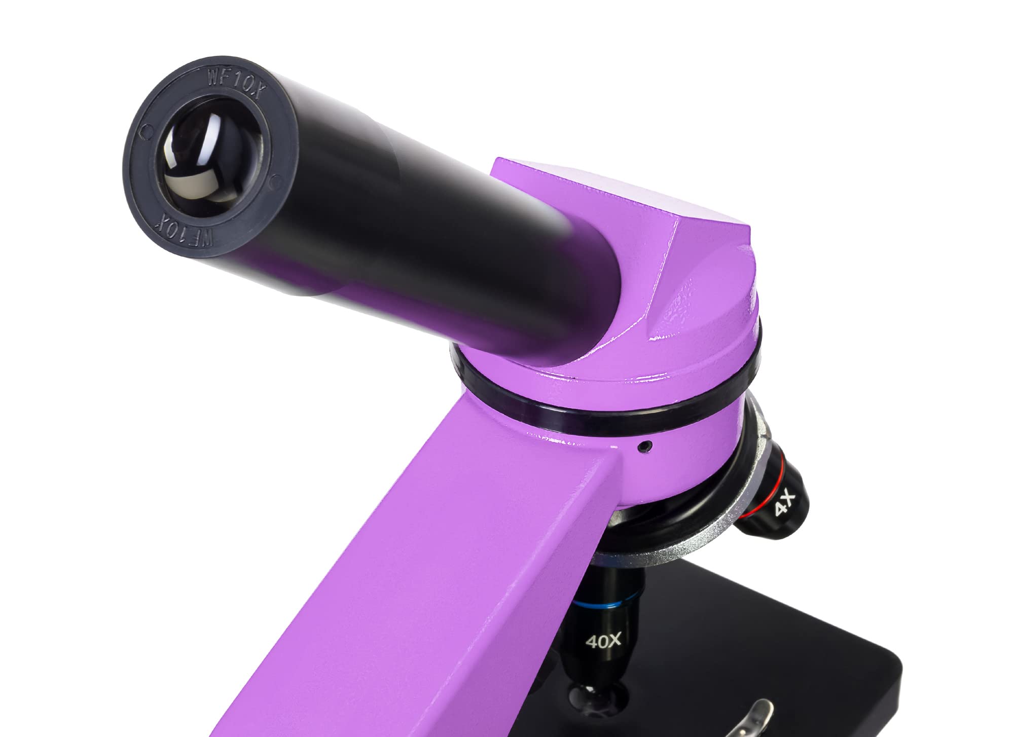 Levenhuk Rainbow 2L Amethyst Kit Stem de Laboratorio Doméstico para Niños con Microscopio Biológico Portátil de 400x, Guía de Experimentos Ilustrada, Muestras Preparadas y Herramientas Científicas