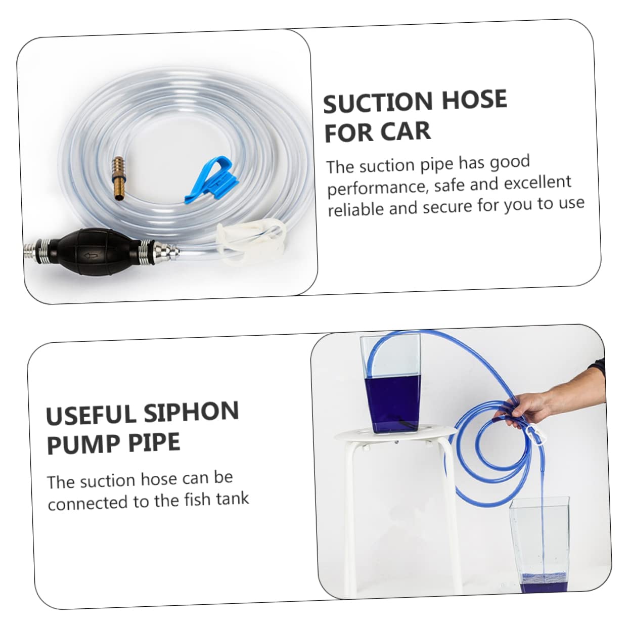 Manuelle Wasser Saugschlauch Auto Aquarium Saugpumpe Siphonpumpe Wasseraustragung Saugschlauch Siphon Wasserabsaugung