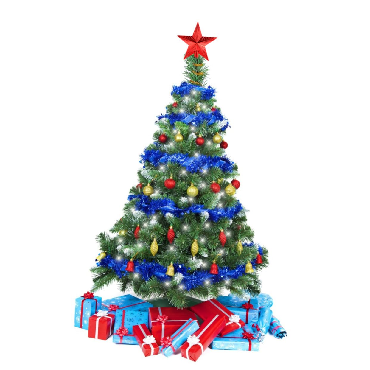 2pièces Étoile De Sapin De Noël Pendentif Étoile à Cinq Branches Pentagramme Artisanal Lot