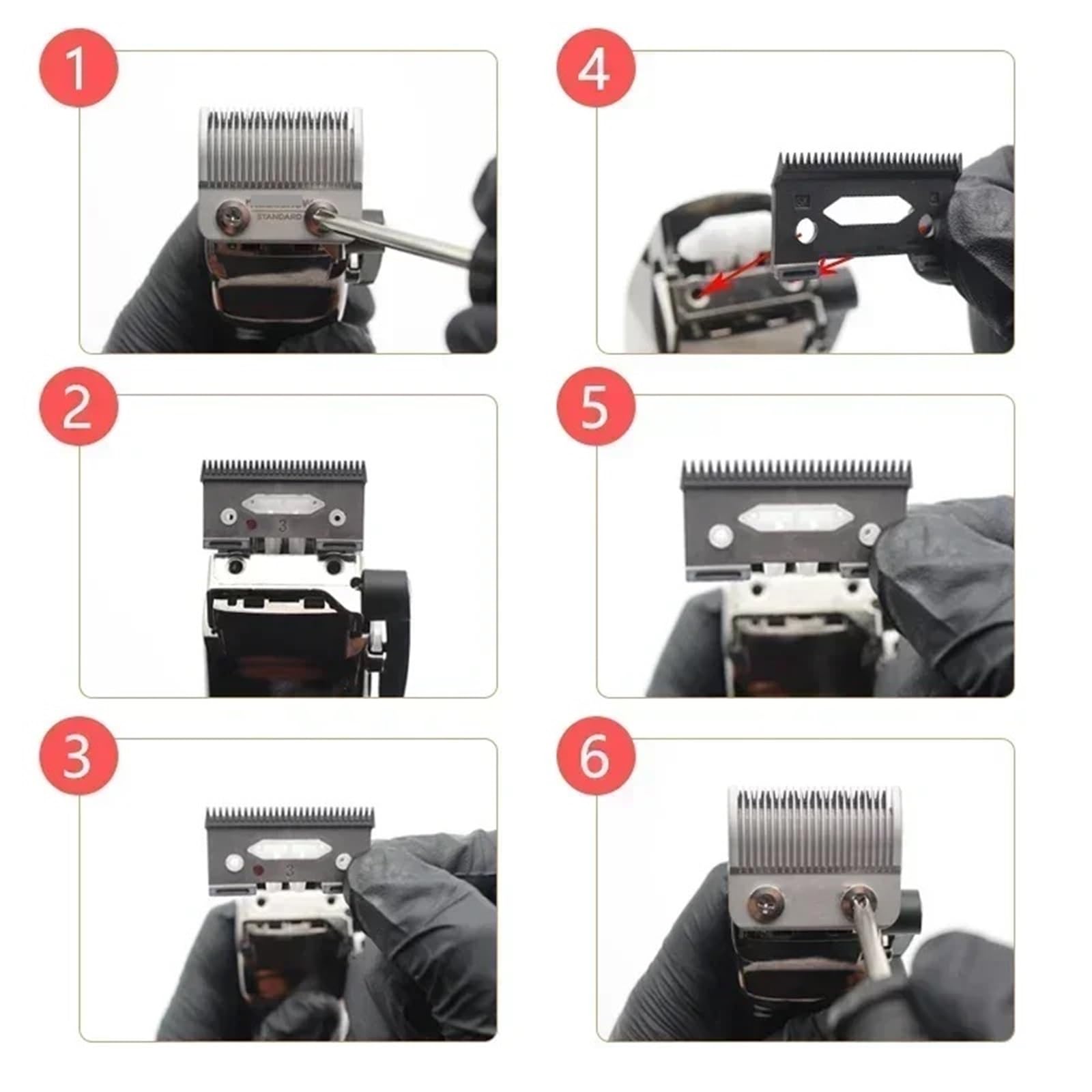 Lames De Coupe En Céramique, Compatibles Avec Les Tondeuses À Cheveux MADESHOW, M10/M5f/KM2296 ; Tête De Rechange Mobile(1 Piece)