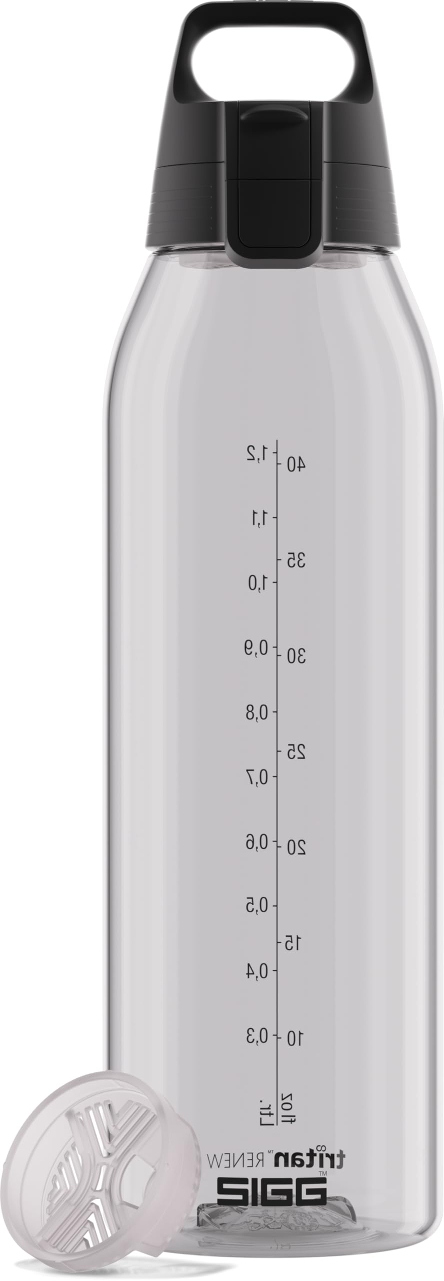 Sigg - Tritan Water Bottle - Total Color ONE Transparent - Suitable For Carbonated Beverages - Dishwasher Safe - Leakproof - Featherweight BPA Free - 1.5L