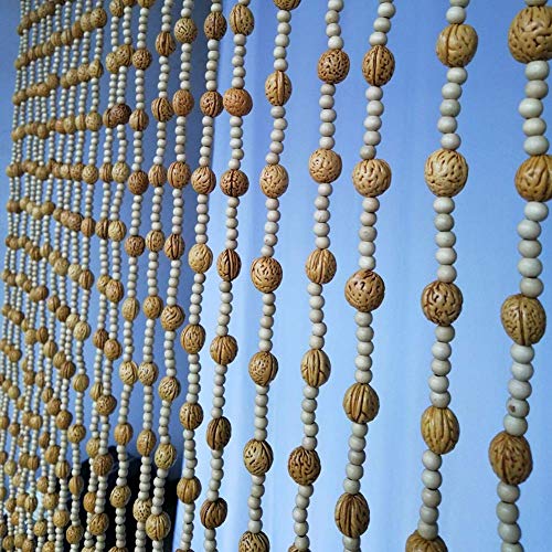 Rideau de perles en bois pour cacher un placard facilement - 4