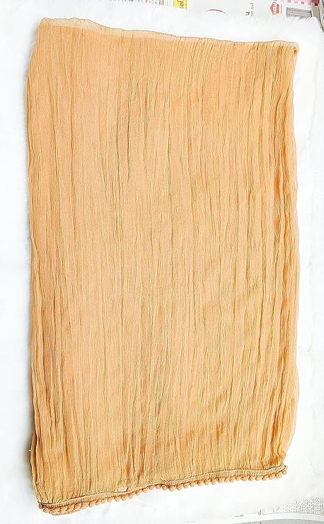 Image of Solid Beautiful Chiffon Dupatta Chunni Chunri with Bundi Lace for Women Casual Traditional Dailywear Lightweight dyeable