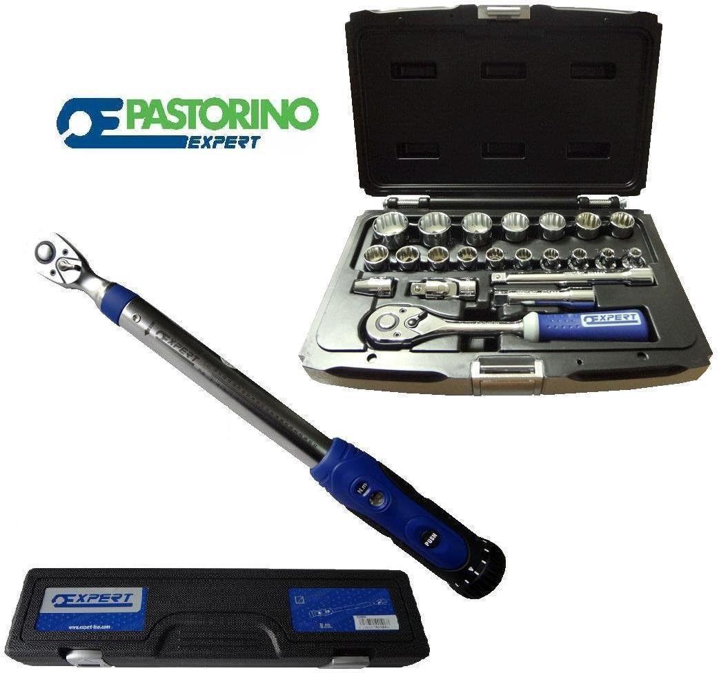 Torque Wrench 10 – 50 Nm 3/8 "PASTORINO Expert + CASS. 764 E22 3/8 "Ut.