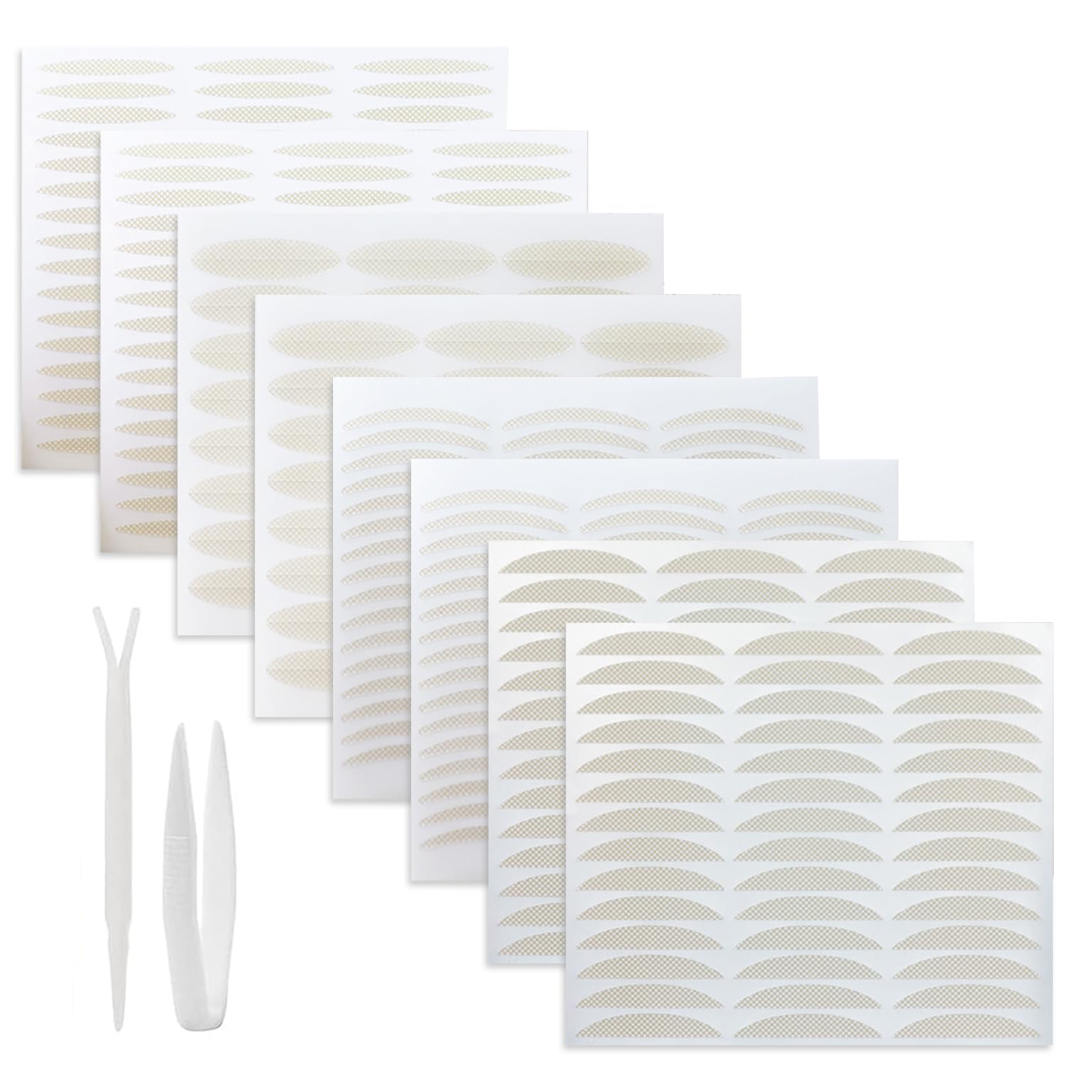 372 Pcs Remedio Pegatinas para Párpados Caídos, Pegatinas de Párpados Dobles, Cintas para Lifting de Párpados Invisibles y Respirables para Unos Ojos Radiantes