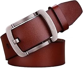 [JingHao] A3 Designer Men's Belt, Genuine Leather, Casual Belt, Size S-6XL