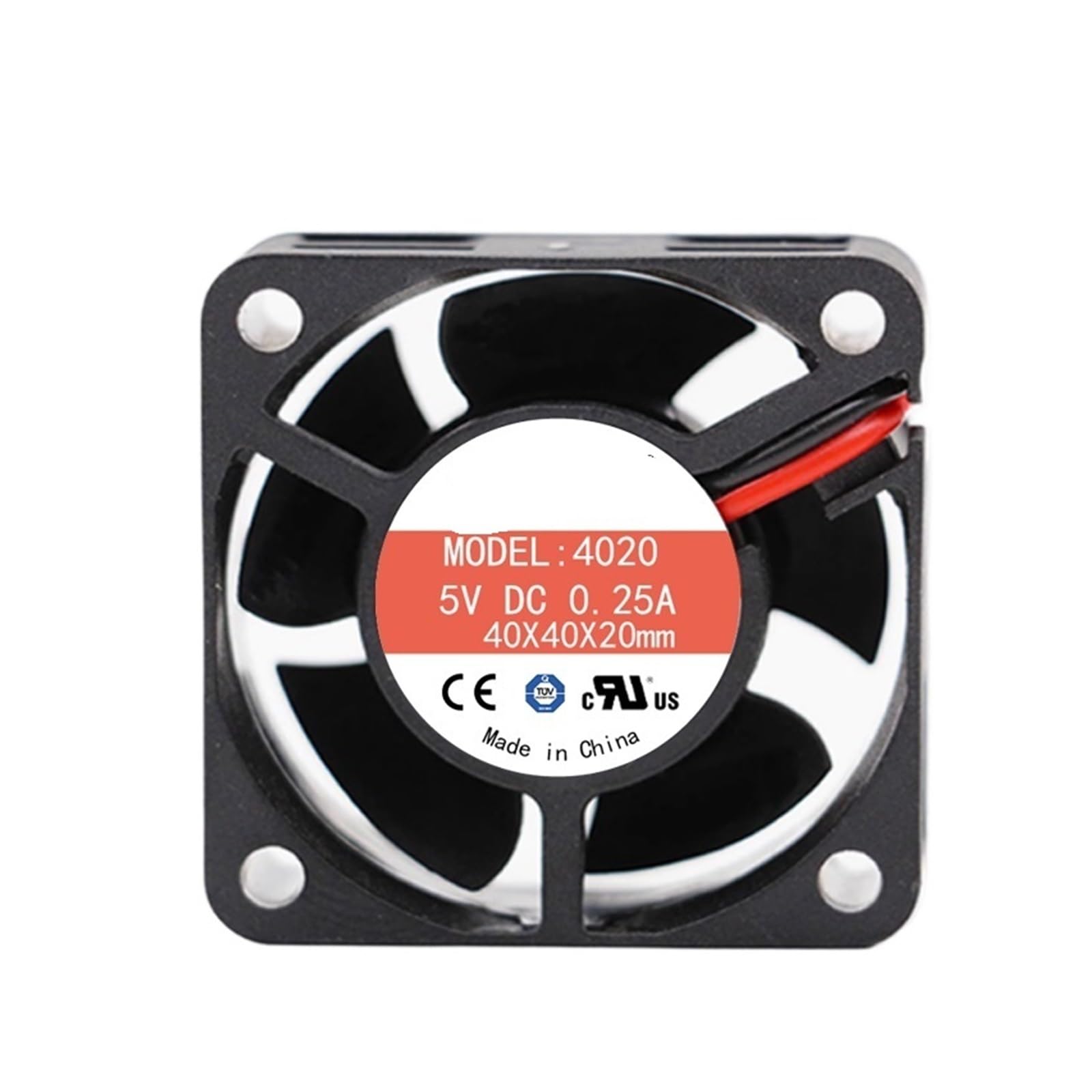 YMUGUEGH 4CM Cooling fan 4020 5V 12V 24V dual ball bearing(5V 2line)