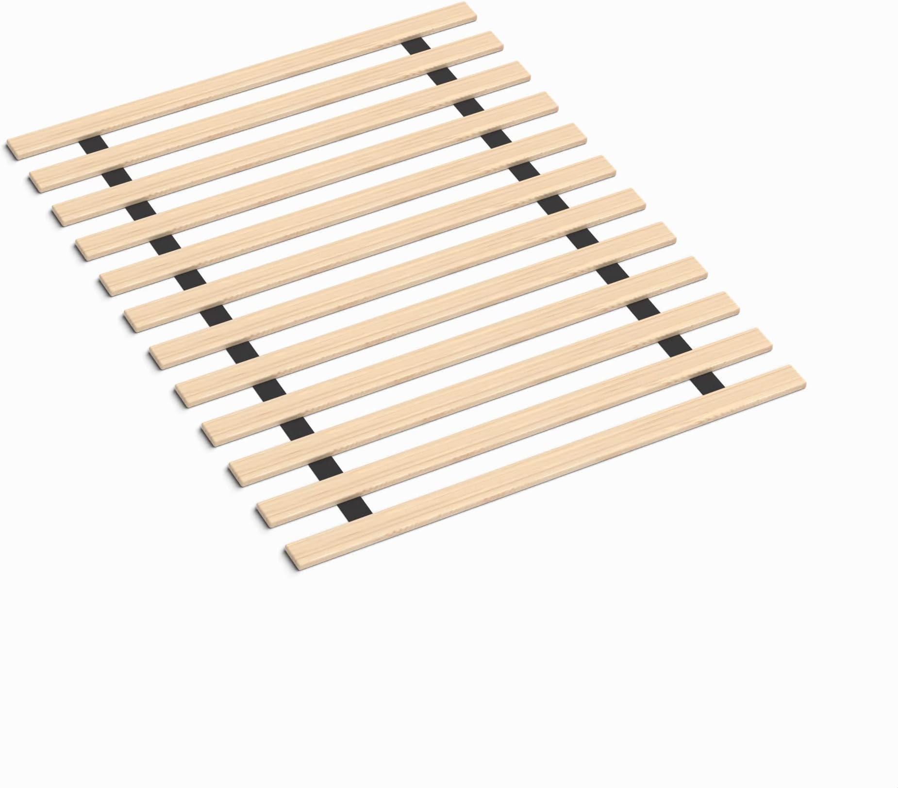 Spring Solution, 0.68-Inch Heavy Duty Horizontal Mattress Support Wooden Bunkie Board/Bed Slats, Queen(60.5"), Beige