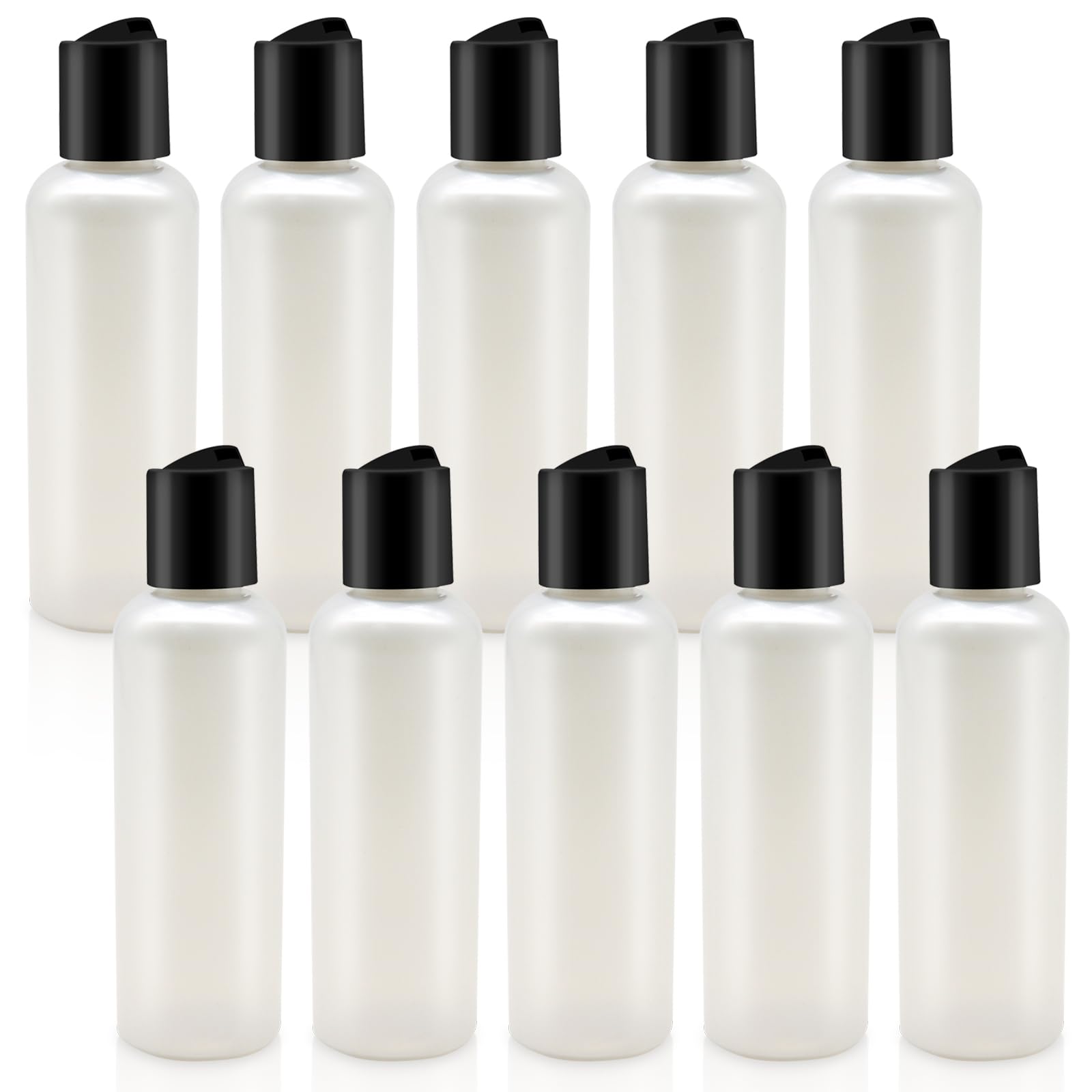 Yasdyri Empty Travel Bottles for Toiletries 3.4 oz Travel Size Bottles Tsa Approved Travel Size Cosmetic Container for Shampoo, Conditioner 10 PCS