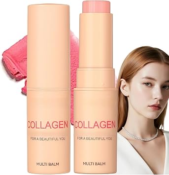 Collagen Wand Stick for Face,Multi Balm,Anti Aging Face Stick,Wrinkle Cream,Firming Face Balm to Boost Elasticity,Hydrating Day Cre/am,Fa/ce Tightening Cre/am,Travel Size,Suitable for All Skin Types