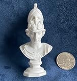 AirAds Dollhouse Miniature Statue Resin Bust White Sculpture of Athena Greek Goddess of Wisdom Dolls House miniaturea Accessories