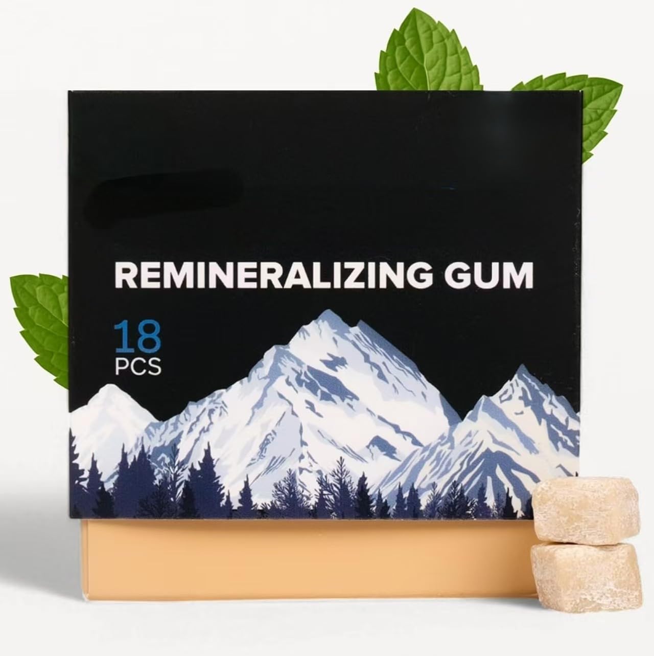 Remineralisierung von Kaugummi, Nano-Hydroxyapatit-Unterstützung ， Zähne Vitamine ， Unterholz erinnern Kaugummi, frischer Atem und Emailschutz,1Pcs