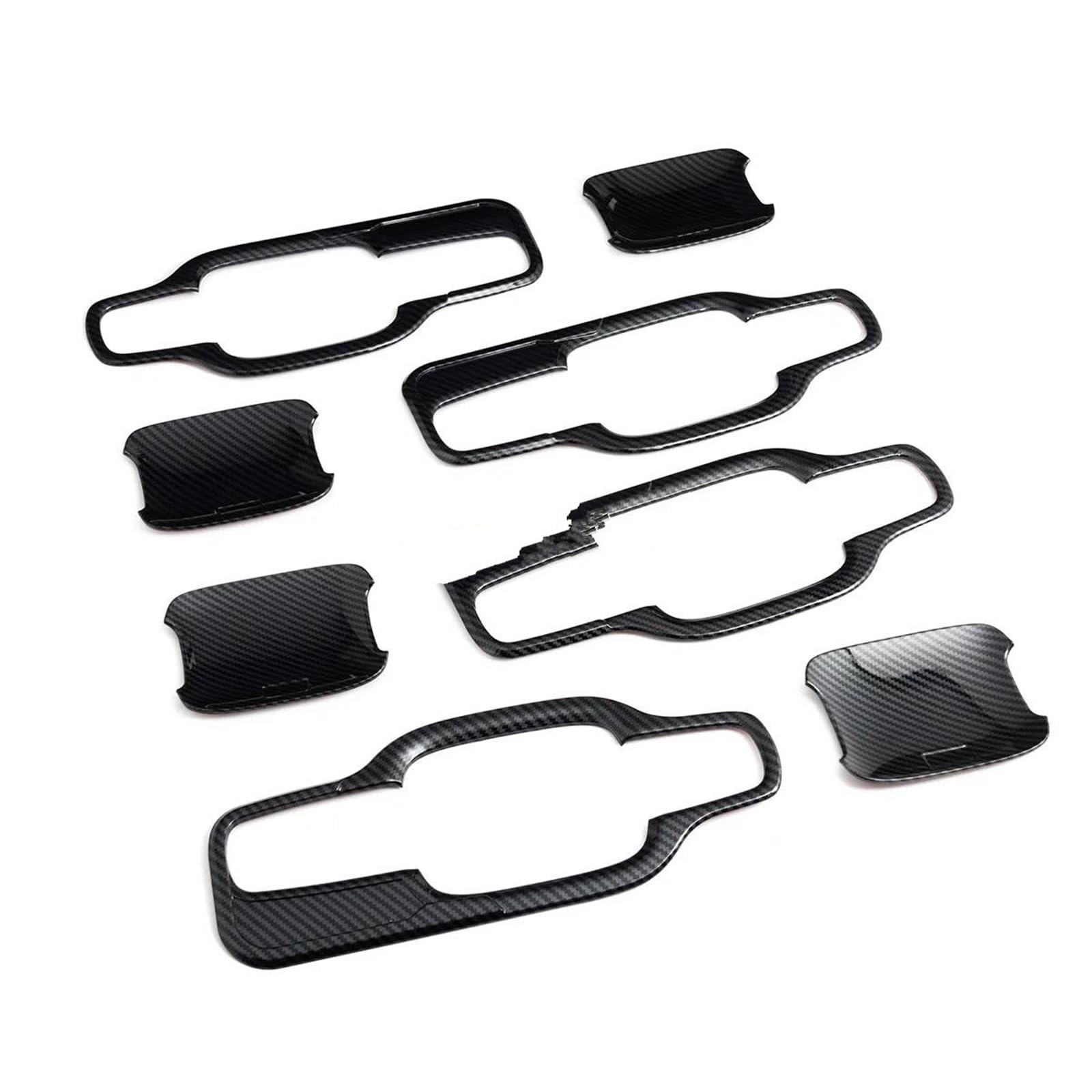 Fkhbzm Style 4 Car Door Handle Decorative Cover Sticker Trim Protects Exterior Parts For Ford For Ranger For Everest 2023 2024 2025(Style 4)