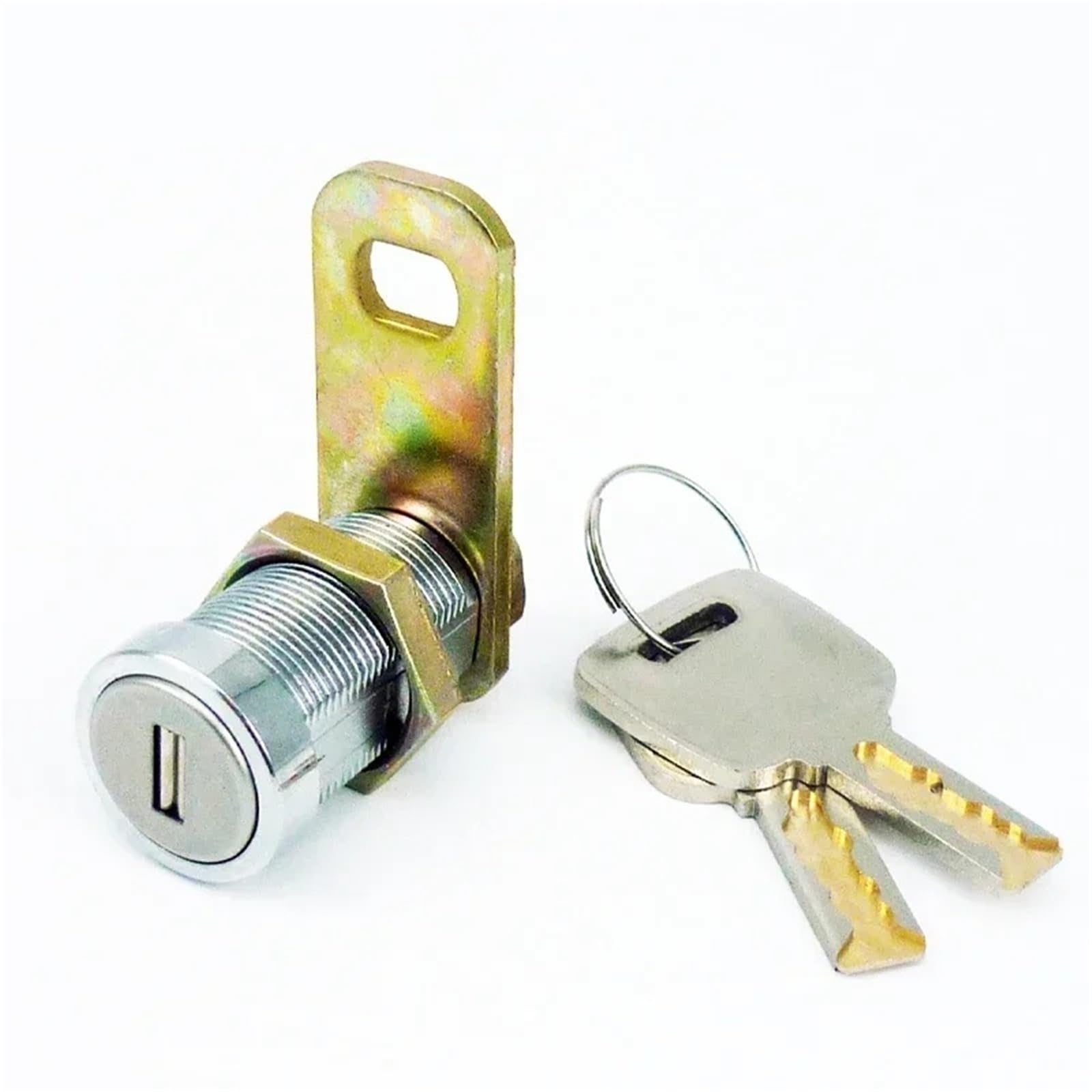 Cam Lock for Equipment Brass Key DIY Furniture Hardware Rarelock JA29 G 1Pcs(17mm Keyed Alike)