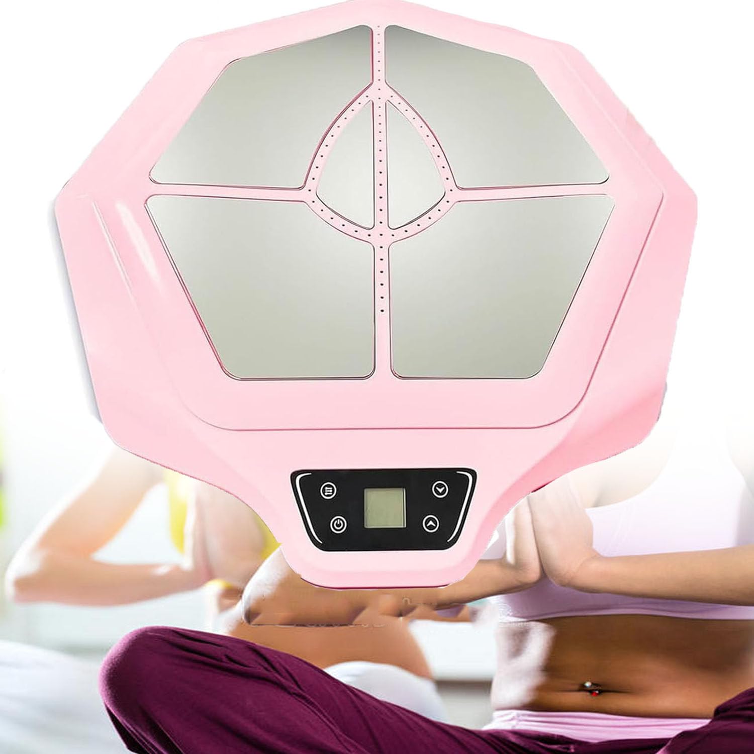 Strumento per Riparazione dei Muscoli del Pavimento Pelvico, Kegel Trainer, Sedia per Pavimento Pelvico EMS, Stimolatore Muscolare, Rafforzamento del Pavimento Pelvico, 52 X 49 X 65 Cm,Pink