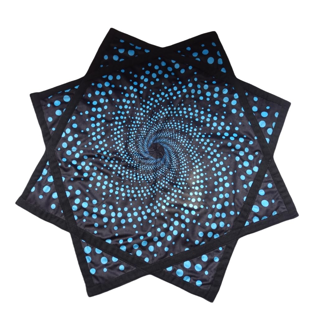 Flowstar Anfänger Flow Star Spinning Tuch Einfach drehen Seitendruck Jonglieren und Geschicklichkeit Spielzeug Fingerspitze Drehen Flow Spielzeug Dapo Star (Style-2)
